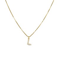 Collana Dilvdò Donna Letters in Argento Zircone CLDOL